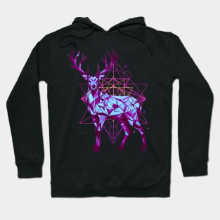 Geometric Deer Hoodie